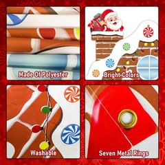 3Pcs Christmas Gingerbread Door Cover Decorations,Merry Christmas House Candy…