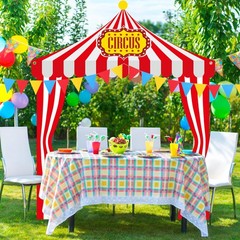 Fanfanwin 5 Pcs Carnival Entryway Party Decorations Set Circus Tent