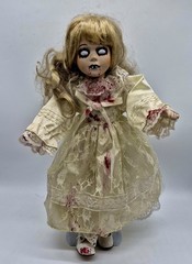 Large 40cm Tall 16″ Horror Possessed Zombie Bride Doll Creepy Halloween Gothic