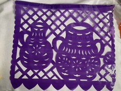 2 Pack 10 Pieces Papel Picado Plastic Papel Picado 16’ Mexican Papel Picado
