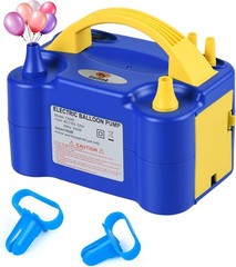 Electric Balloon Pump Dual Nozzle 600W Portable Inflator for Party Decorations