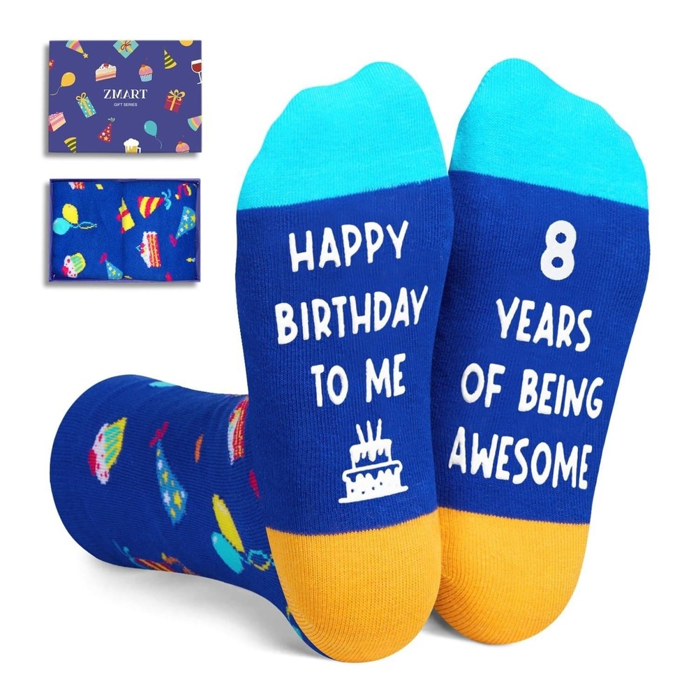 8th Birthday Gifts for Boys – Socks for Boys Girls Age 8, Presents for 8 Year…