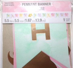 New 34 pc/ Birthday 5.5 ft/5.5in banner 8 balloon ribbon 16 place card 4 ball d2