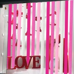 Valentines Day Party Supplies 4 Rolls Pink and White Crepe Paper Streamers fo…