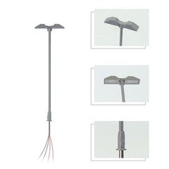 Under 14 Years Lamps Rail Building 20mA 3V DC 5pcs Model Platform Light