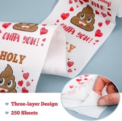 Unique 70th Birthday Party Essential: Comical 3-Ply Toilet Paper Gift Roll