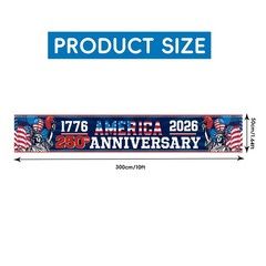 250th Anniversary American Banner Flag, 1776-2026 USA 250th Birthday Premium …