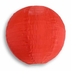 Quasimoon 4″ Multi-Color Round Nylon Lanterns, Even Ribbing, Hanging (10-PACK…