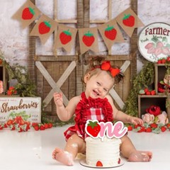 Strawberry Cake Topper – Sweet One Strawberry Birthday Cake Topper, Berry Fir…