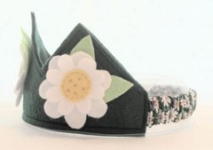 Felt Crown Flower Birthday Party Crown, Party Hat, Fairy Crown, Halloween Hat