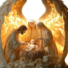 Acrylic Holy Family Decor 2D Flat Ornament Party Decoration