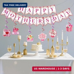 Mother’s Day Decorations Happy Mothers Banner Garland Fast Shipping