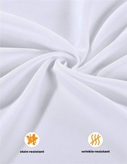 Polyester Cloth Napkins Set of 24, Solid Washable Fabric Napkins 2-Dozen, Per…