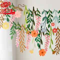 Double-Sided Wildflower Garland for Garden Party Decorations and Events