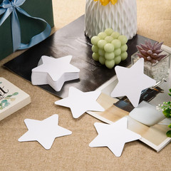 200 Pcs White Star Cutouts 4 Inch Paper Star Shapes Die Cut White Double Sided P