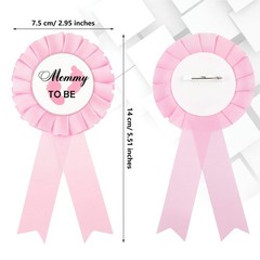 WILLBOND 2 Pieces Daddy and Mommy to Be Tinplate Badge Pin, Celebration Gende…