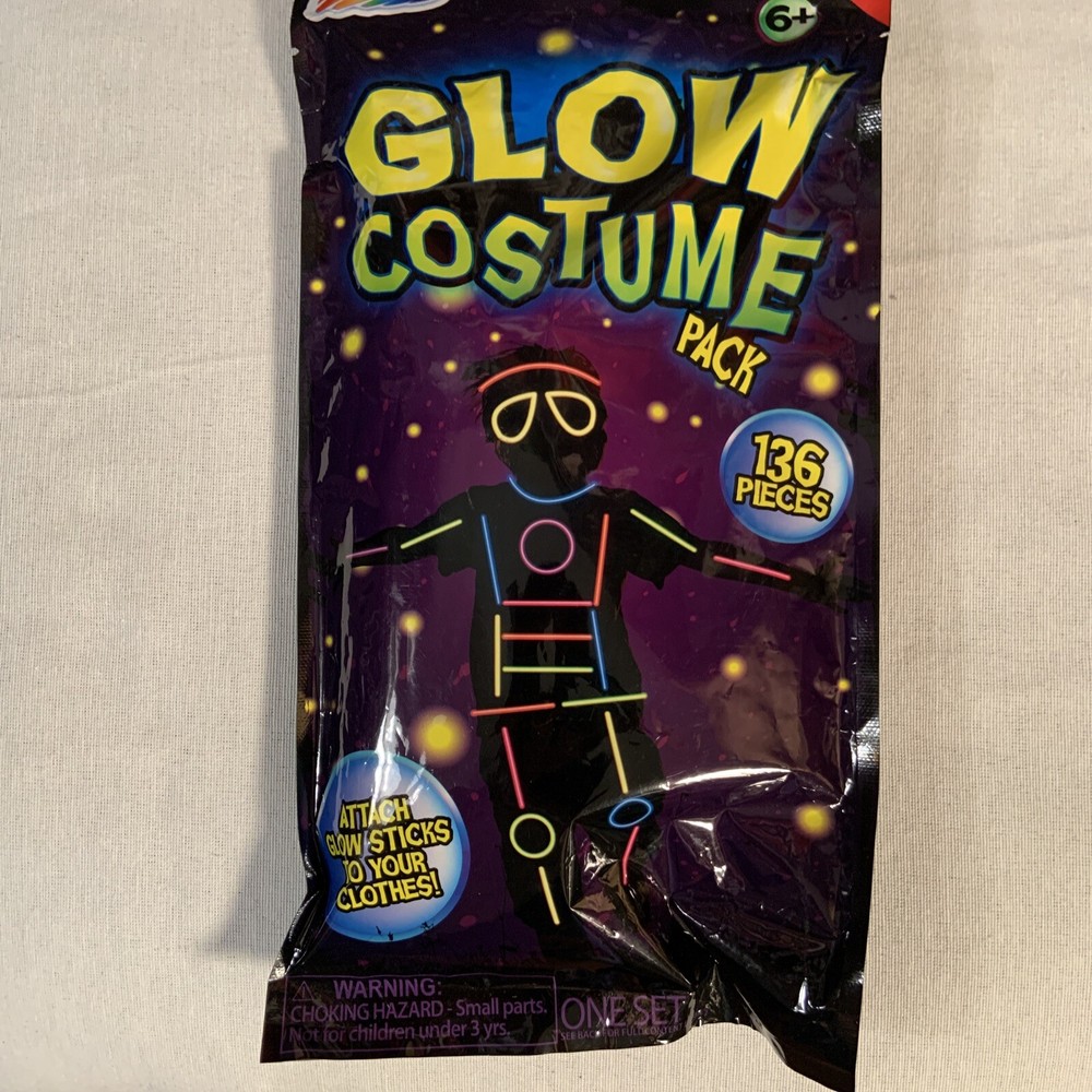 Grafix Glow Costume Pack 136 Pieces – New