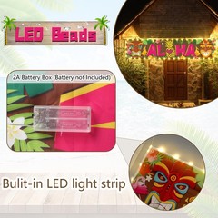 OuMuaMua Hawaiian Luau Party Decorations, Aloha 70.86″ x 15.66″, Multicolor