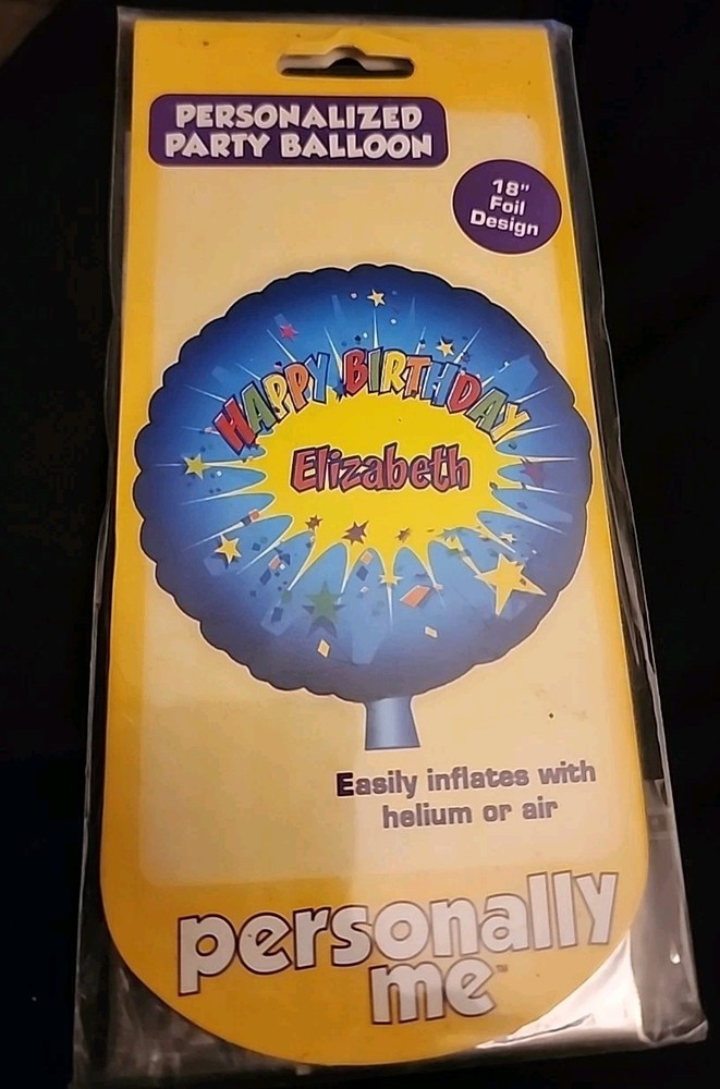 HAPPY BIRTHDAY ELIZABETH 18″ FOIL 🎈BALLOON.