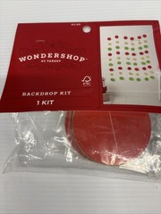 Wondershop Holiday Backdrop Kit Red Green Gold Streamer