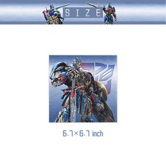 Transformers Party Supplies Set Plates Cups Tablecloth Napkins Birthday Decor