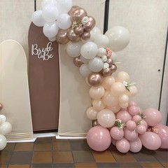 Dusty Pink Balloons, 60Pcs Pastel Light Pink and White Balloon Beige Sand Whi…