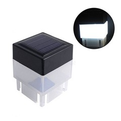 Solar Powered LED Post Lights for Outdoor For Gardens and Patios 4 Pack