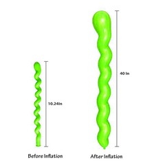 Spiral Balloon Mixed Color 100 pcs, 40 Inches Latex Twisted Long Balloon for …