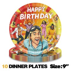 Danny Party Supplies Set Plates Cups Tablecloth Napkins Birthday Decor