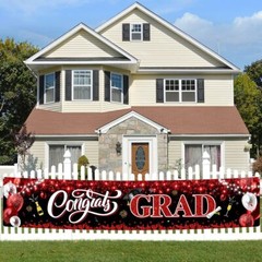 2025 Graduation Decorations-Congrats Grad Yard Sign Banner Decoration for Cla