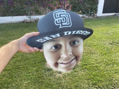 Big Head on a Stick, 18″ custom face cutout, Big Party Fat Head, Fan Face