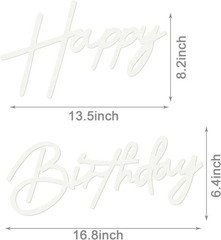 Happy Birthday Sign for Backdrop – Felt Happy Birthday Sign for Balloon Arch …