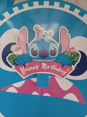 NEW~LILO & STITCH 3 TIER CARDBOARD CUPCAKE TREAT STAND BIRTHDAY PARTY DECORATION