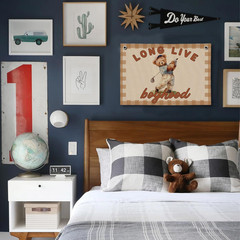 Playing Room Long Live Boyhood Banner Boy Room Decor, Nursery Playroom Wall Deco