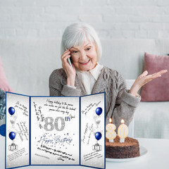 80Th Birthday Decorations for Men or Women, Creative 80Th Birthday Guest Book Al