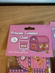 Princess Treasure Chest LOT 4pcs 3 1/2 In X 4 1/4” , PINK Favors New 8 Pc Total