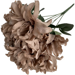 Artificial Dahlia Flowers 7 Heads per Stem for Wedding Aisle and Event Decor