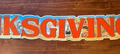 Happy Thanksgiving Banner Cardboard Holiday Festive