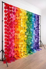 Ultimate Big Circle Dots Party Garland Streamer Backdrop (290 Ft Total, 40 St…