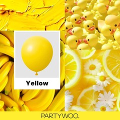 PartyWoo Yellow Balloons 123pcs Different Sizes of 18 12 10 5 Inch Matte Yell…