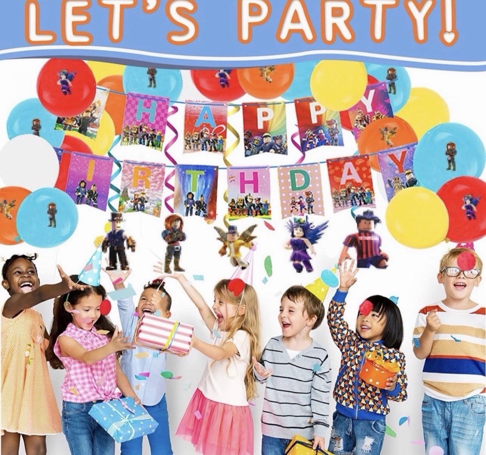 roblox birthday party decorations