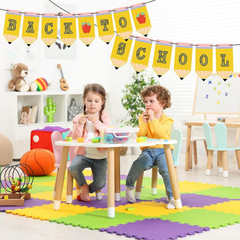 Back to School Banner Pencil Garland – First Day of School Classroom Welcome Sig