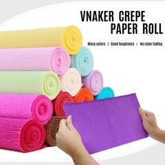 3 Rolls Heavy Duty White Crepe Paper For Flowers DIY Crafts 17×98 Inch