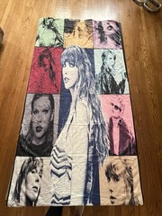 Taylor Swift Happy Birthday Party Supply Lot Plates, Utensils, Cloth, Towel New