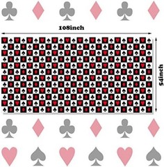 Vibrant Casino Style Table Covers – Foldable 54 x 108 Inch Party Essentials