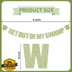 RICHHHA Swamp Banner Light Green