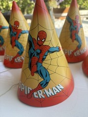 (6) Amazing Spider-Man 1978 Kids Birthday Hats – Marvel Comics