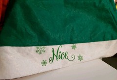 Kids Santa Hats Naughty Red 16 Nice Green 11 Party Supplies Holiday Games 27 Tot