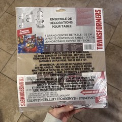 2014 Hasbro Transformers Theme Birthday Centerpieces Table Decorating Kit