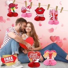 JULMELON Valentines Day Honeycomb Centerpiece